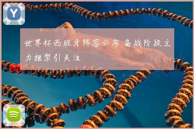 世界杯西班牙阵容公布 备战阶段主力框架引关注